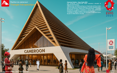 Pavillon Cameroun Expo Osaka 2025 : 4 Propositions Architecturales Écoresponsables dans la « Saving Lives Zone ».